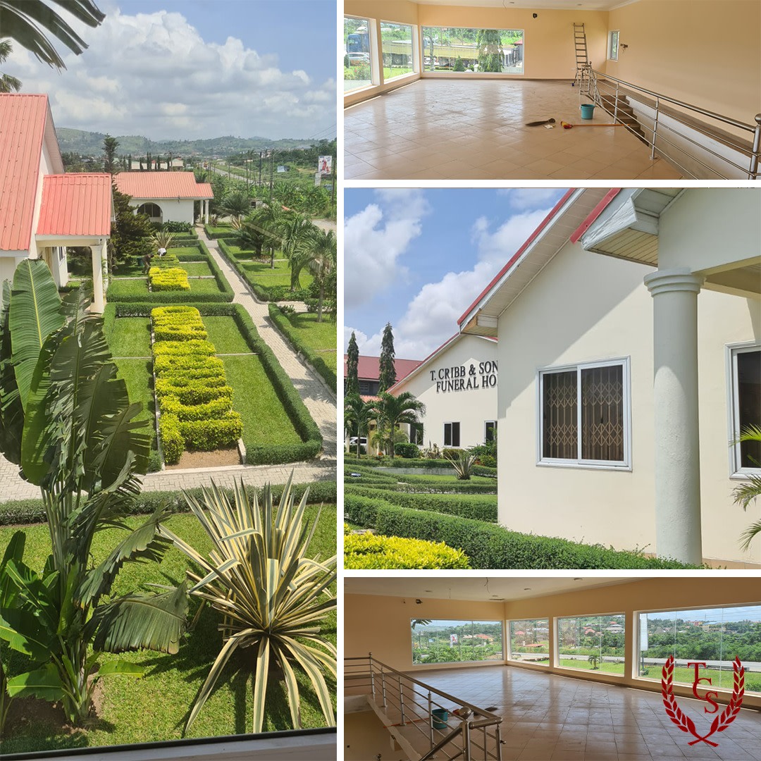 TCribb_sons's tweet photo. After nearly two years, we are delighted that John Harris has finally managed to return to #Ghana following Covid travel restrictions.

During that time a new #casketshowroom has been completed with views overlooking the gardens. We are so thrilled to be able to return! https://t.co/BYE9uNyK28