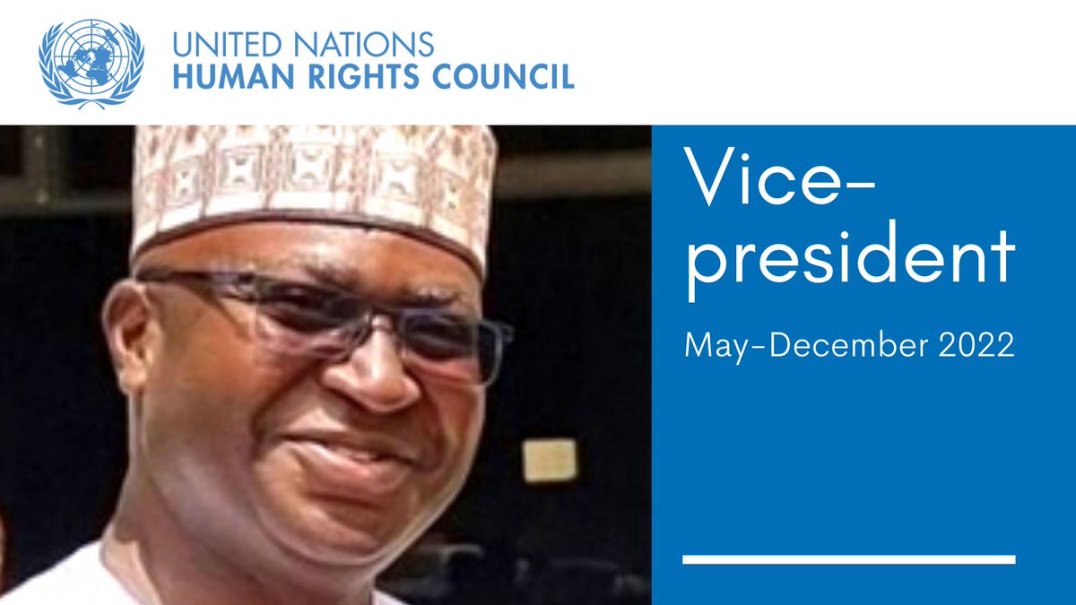 The Human Rights Council has elected Muhammadou Kah (<a href="/mkah/">Amb.Prof Muhammadou M.O Kah</a>) , Ambassador and Permanent Representative of the #Gambia, as a vice-president of the Council until 31 December 2022.