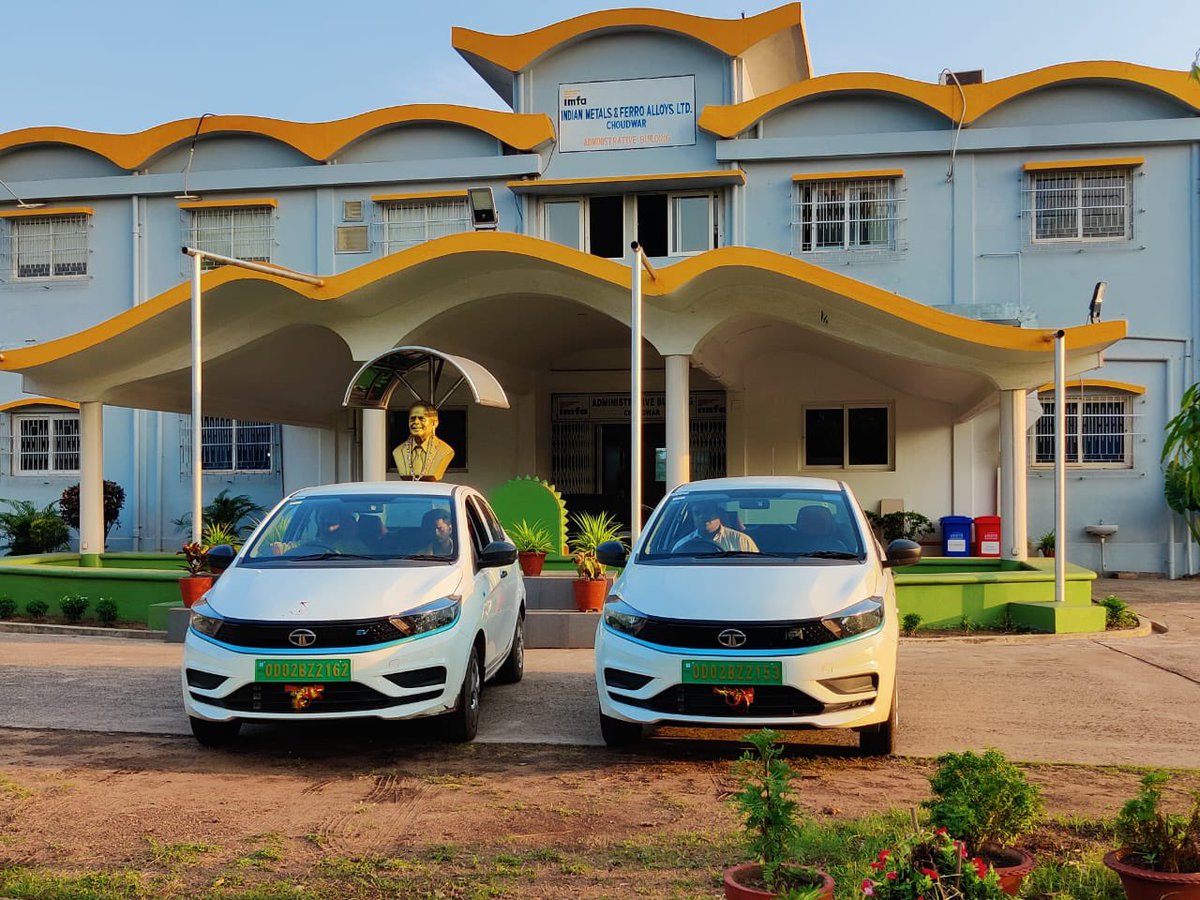 In a step towards #GreenIndia we are adding EVs to our vehicle pool at Choudwar for use by employees. #electricvehicles