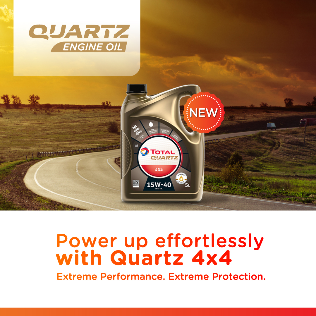 TotalEnergiesKE's tweet photo. Give your 4x4 the boost in needs to tackle whatever conditions you throw at it. #Quartz4x4 is suitable for both diesel &amp; petrol engines. Available at TotalEnergies service stations &amp; authorized distributors. #Quartz4x4  #ExtremePerformance #ExtremeProtection https://t.co/vZ3uBxD5Ad