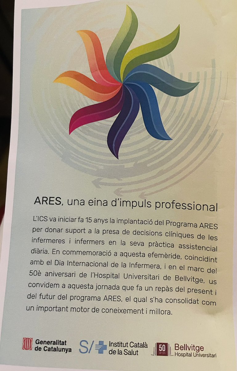 Celebrant el #DiaMundialInfermeria a i els  #ARES15anys a <a href="/hbellvitge/">Hospital Universitari Bellvitge | HUB</a> : present i futur. Molts feina feta i molta per fer <a href="/anariosji/">anarios</a> <a href="/artigaslage/">Montse Artigas Lage</a> <a href="/EnriquetaBorras/">Enriqueta Borràs</a> <a href="/jlosadab77/">Jose Antonio Losada</a> <a href="/amalurmb/">amalur mateo</a> <a href="/mireiaboixadera/">Mireia Boixadera Vendrell</a> <a href="/anaurpi/">Ana Urpí Fernández</a> <a href="/Silvia_Farinas_/">Silvia Fariñas Rodríguez</a>  @apicsbcn <a href="/icscat/">ICS. Generalitat</a> <a href="/salutcat/">Salut</a>