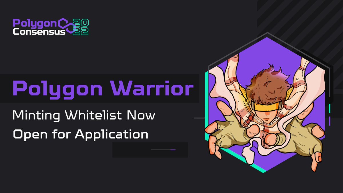 (1/3)🎊Polygon Warrior #NFT WHITELIST GIVEAWAY

👇Complete tasks to get 2000 #PolygonWarrior #NFT WL

📅Till 14:00 UTC+8 16 May 2022

💰Winners need to Mint the NFTs on #BitKeep Wallet.
gleam.io/QHoq6/polygon-…
