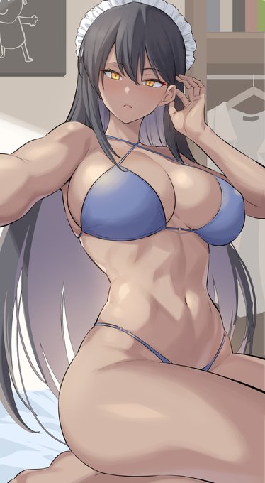 카린 수영복 #ブルーアーカイブ #角楯カリン https://t.co/Zh92QLzT7F 