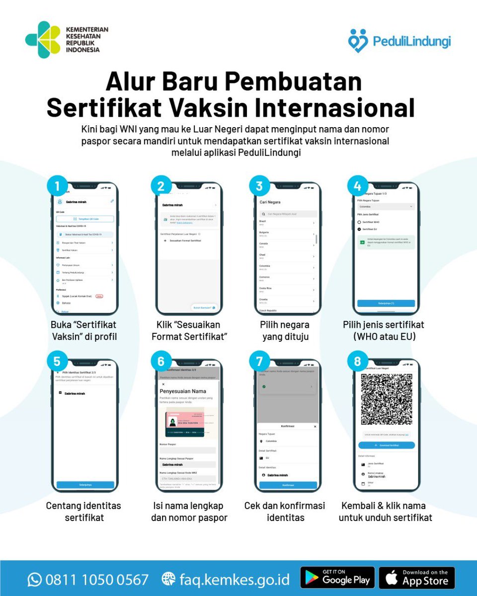 Kemlu_RI's tweet photo. 🇮🇩 &amp; 🇪🇺 resmikan kerja sama pengakuan sertifikat vaksinasi COVID-19 yg masuk dlm @pedulilindungi &amp; "EU Digital Covid Certificate". Langkah ini untuk permudah perjalanan ke luar negeri dalam rangka pemulihan ekonomi,khususnya bagi pekerja migran, pelajar,turis asing &amp; pebisnis. https://t.co/86PHFupzAF