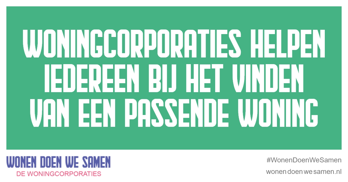 Kwetsbare doelgroepen hebben soms  hulp nodig bij het zoeken van een woning. Woningcorporaties besteden daar aandacht aan. In de infographic zie je wat corporaties nog meer voor hen doen. sowo.kr/zoYqI95q #WonenDoenWeSamen