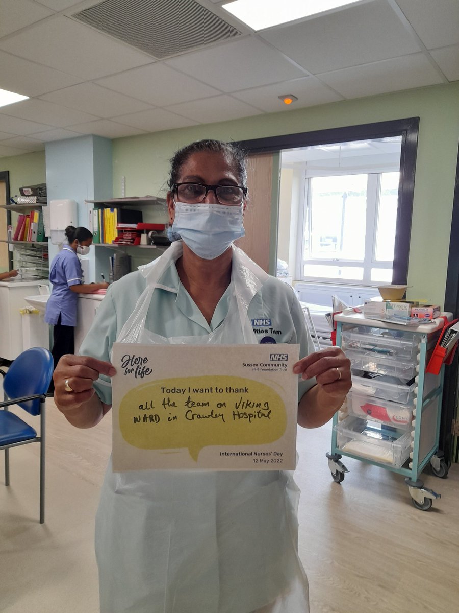 #HereForLife #NursesDay @nhs_scft Viking ward - a great team ! Happy Nurses day! @lamb_donna