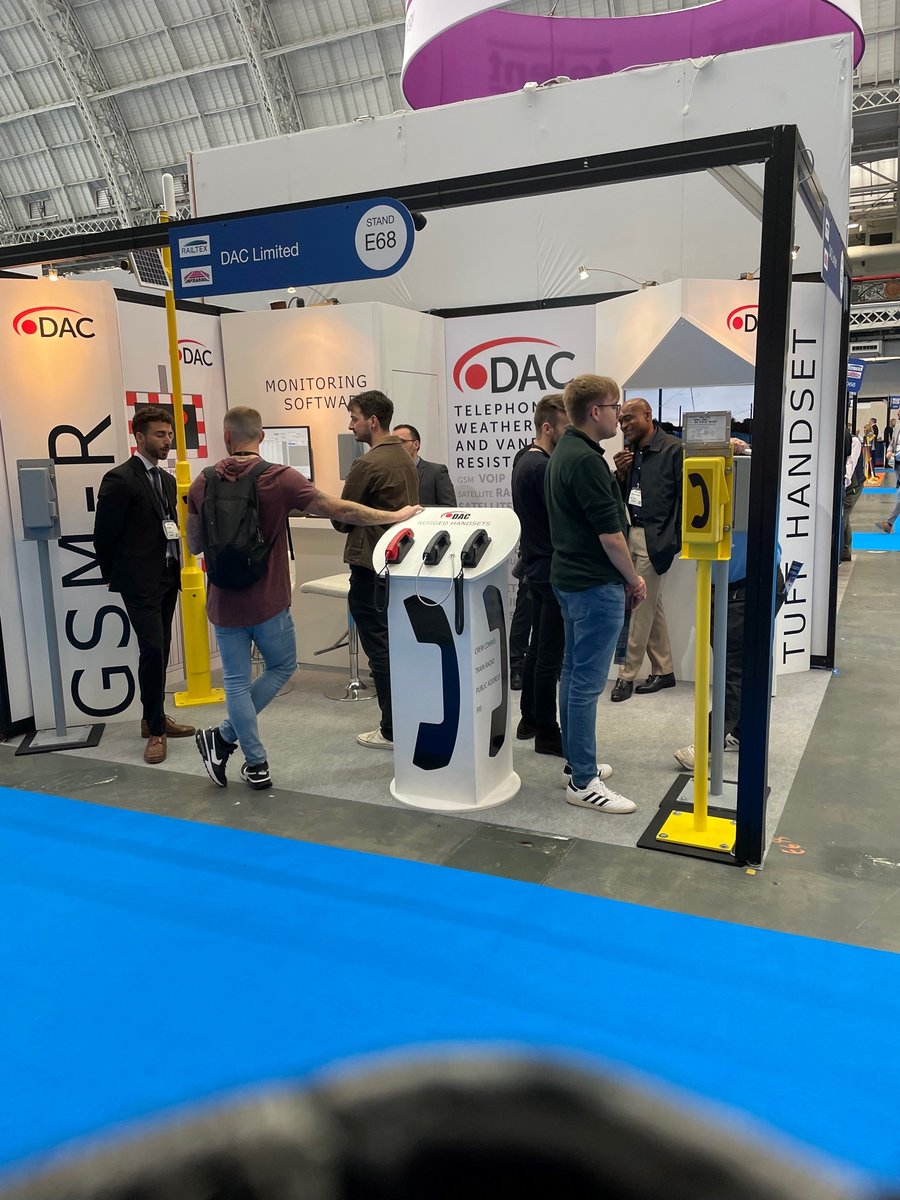 <a href="/dac_limited/">DAC LIMITED</a> <a href="/Railtex/">Railtex</a> 2022 a week of meeting with those who ensure our portfolio of products are installed and maintained! Thanks <a href="/networkrail/">Network Rail</a> telecoms asset management!