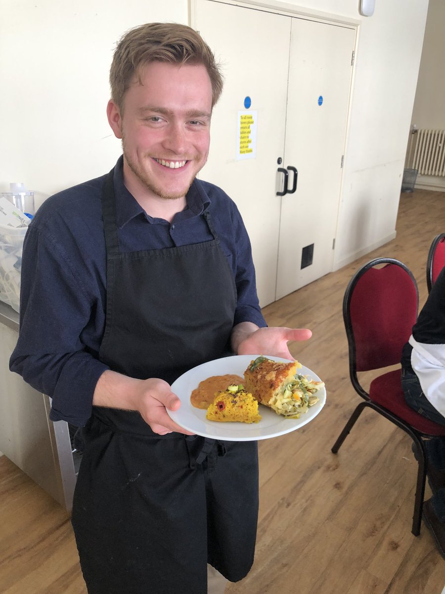A great Food for Thought session today during Mental Health Awareness Week - enjoying taking time to cook and share a meal with others. @BathMind