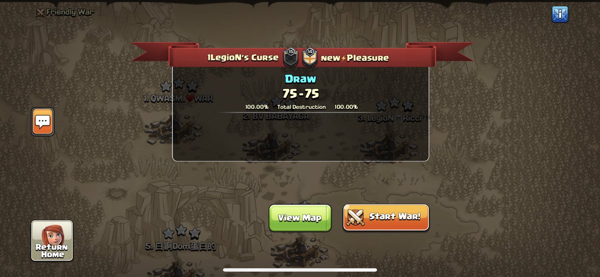 _1LegioN_'s tweet photo. CWL Elite Week 5 

Gg to @KOK_SS_COC on the perfect war

#1LegioN https://t.co/zMQhG4ERVc