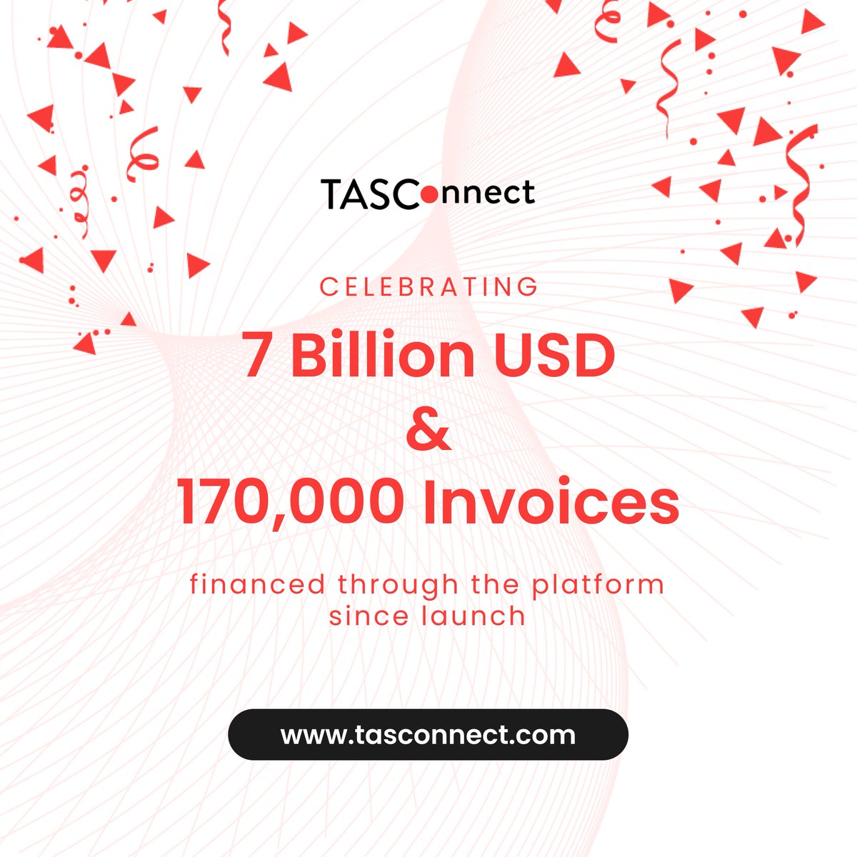 TASConnect (@tasconnect_) on Twitter photo We’re excited to share that <a href="/TASConnect_/">TASConnect</a> has processed over 7 billion USD worth of #transactions, through more than 170,000 invoices on our #platform since #launch🚀.
#trade #supplychainfinancing #automation #customization #clientcocreation #financeautomation #wcm #SaaS We’re excited to share that <a href="/TASConnect_/">TASConnect</a> has processed over 7 billion USD worth of #transactions, through more than 170,000 invoices on our #platform since #launch🚀.
#trade #supplychainfinancing #automation #customization #clientcocreation #financeautomation #wcm #SaaS