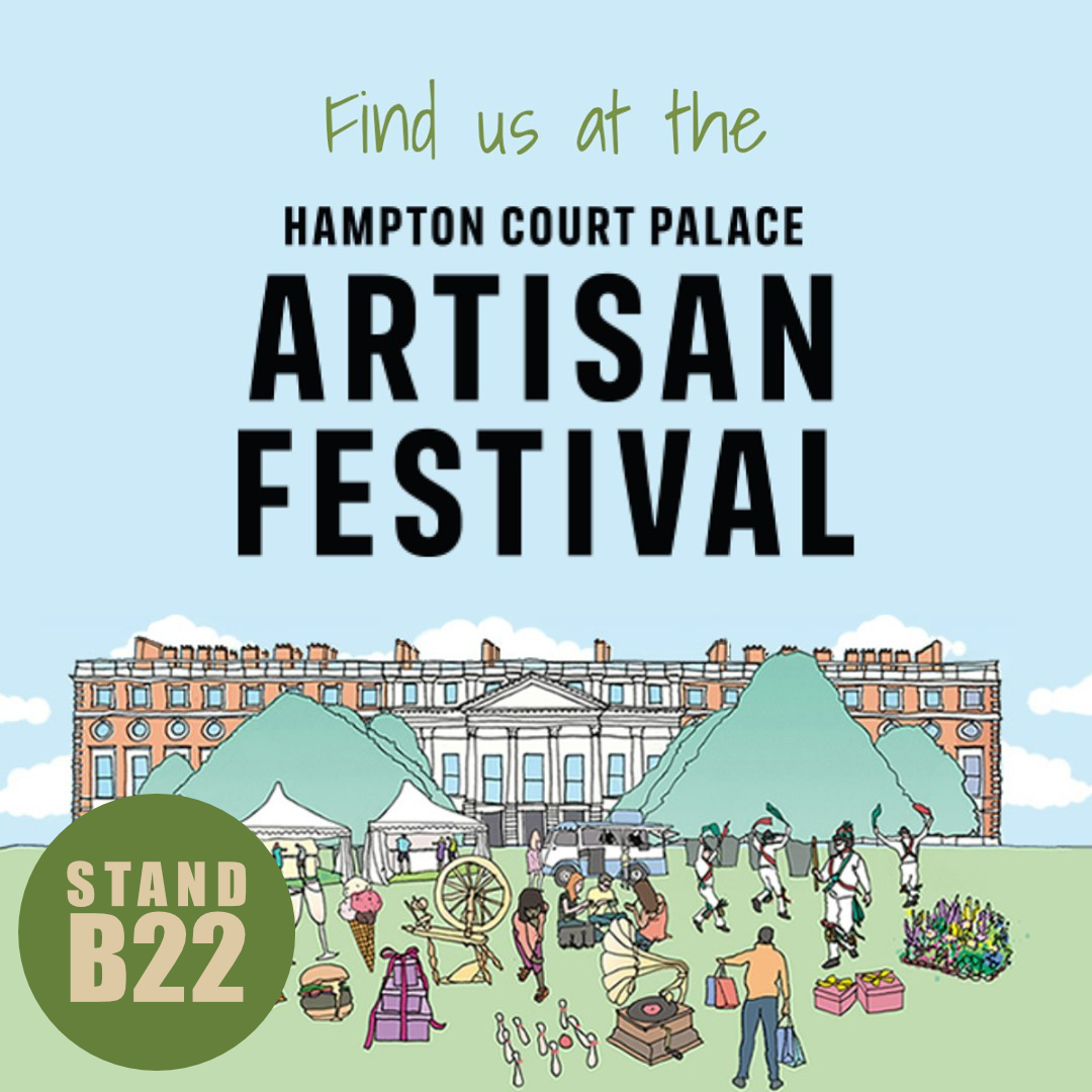 We will be at the Hampton Court Palace Artisan Festival from tomorrow.

Why not pop along and see us? 

Find us at stand number B22. Can't wait to see you! 🙂

For tickets: bit.ly/3gCqXbx