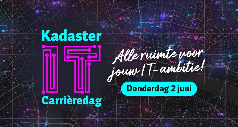 Het_Kadaster's tweet photo. Ben jij op zoek naar een uitdagende baan in de IT? Of je nu studerend bent, beginnend of ervaren, maak kennis met ons op donderdag 2 juni tijdens de Kadaster IT-Carrièredag in Apeldoorn. Meld je nu aan! https://t.co/QSNPgNUzrT https://t.co/2M3qU1yBh0