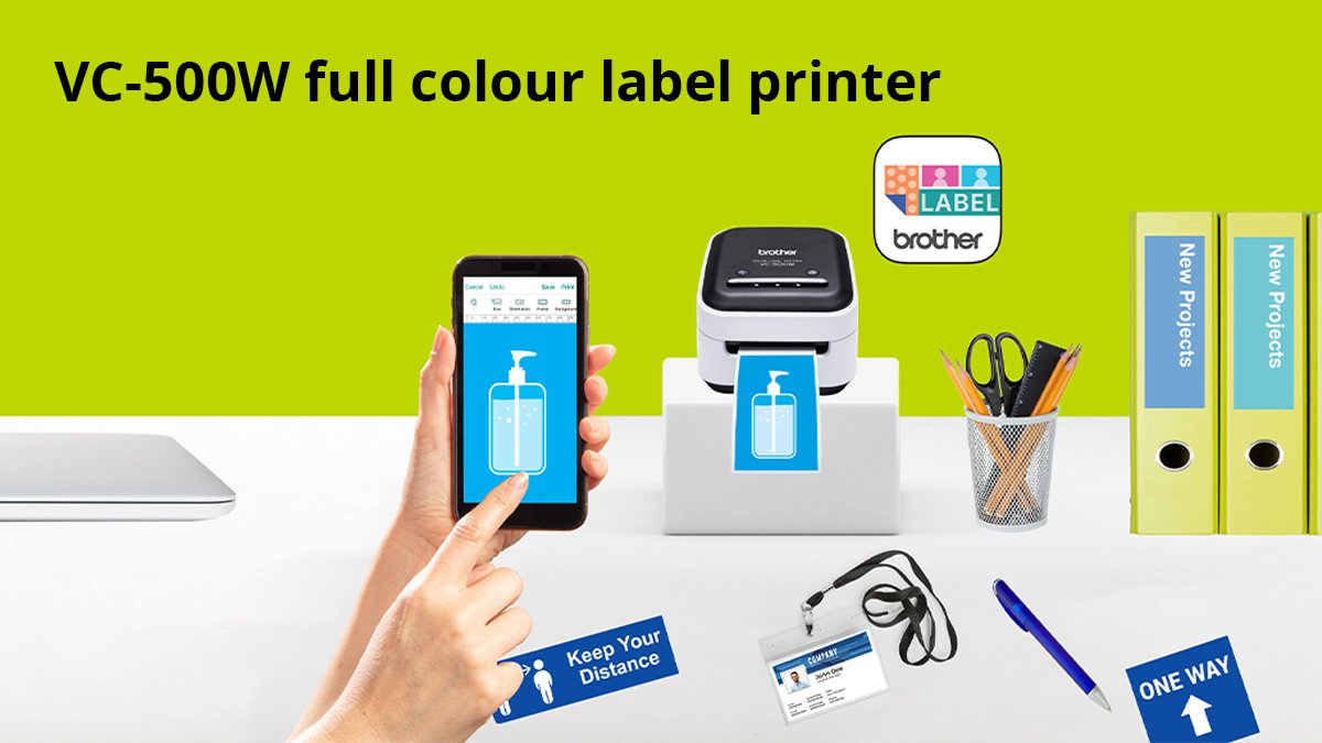 The VC-500W full colour label printer featuring ZINK® Zero Ink technology that allows you to print amazing full colour labels, photos, stickers and more up to 420mm long in a single pass without the need for ink cartridges, ribbons or toners. bit.ly/3KXX8yc