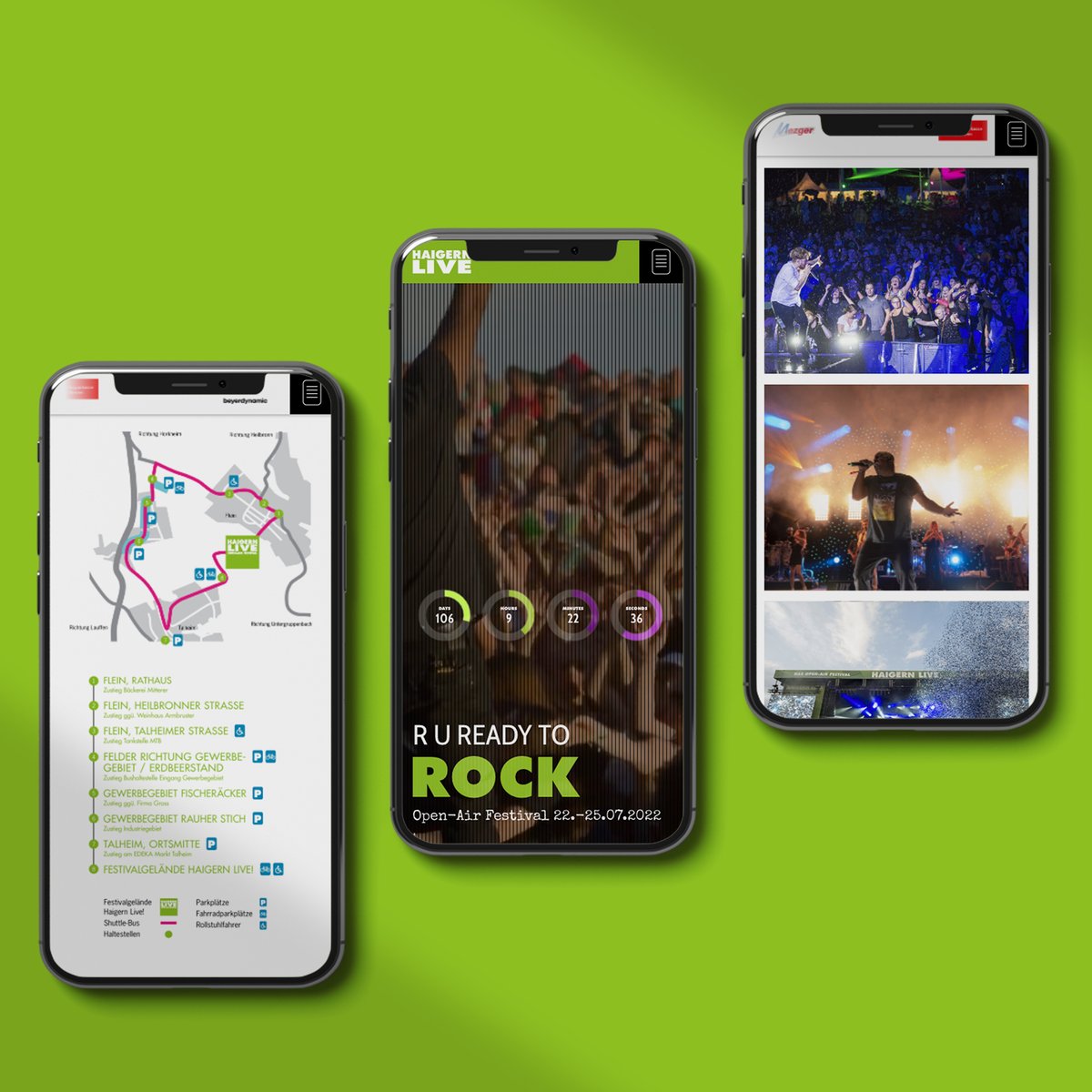 Neckarmedia's tweet photo. Der Berg bebt wieder ⛰️ 🎵
Nach einer viel zu langen Coronapause findet dieses Jahr endlich wieder das beliebte Haigern Live! Festival statt. Mit dem neuen Webrelaunch, den wir entwickeln durften, steigt nun auch die Vorfreude. R u ready to rock? 🤘 https://t.co/6VD8DSCcOl https://t.co/iR6H50F9wi