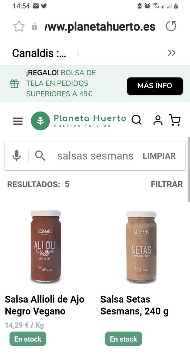 SesmansOrganic's tweet photo. Agrair a @PlanetaHuerto su confianza en nuestros productos.#biofood #veganfood #km0 https://t.co/VuBVwtaDb2
