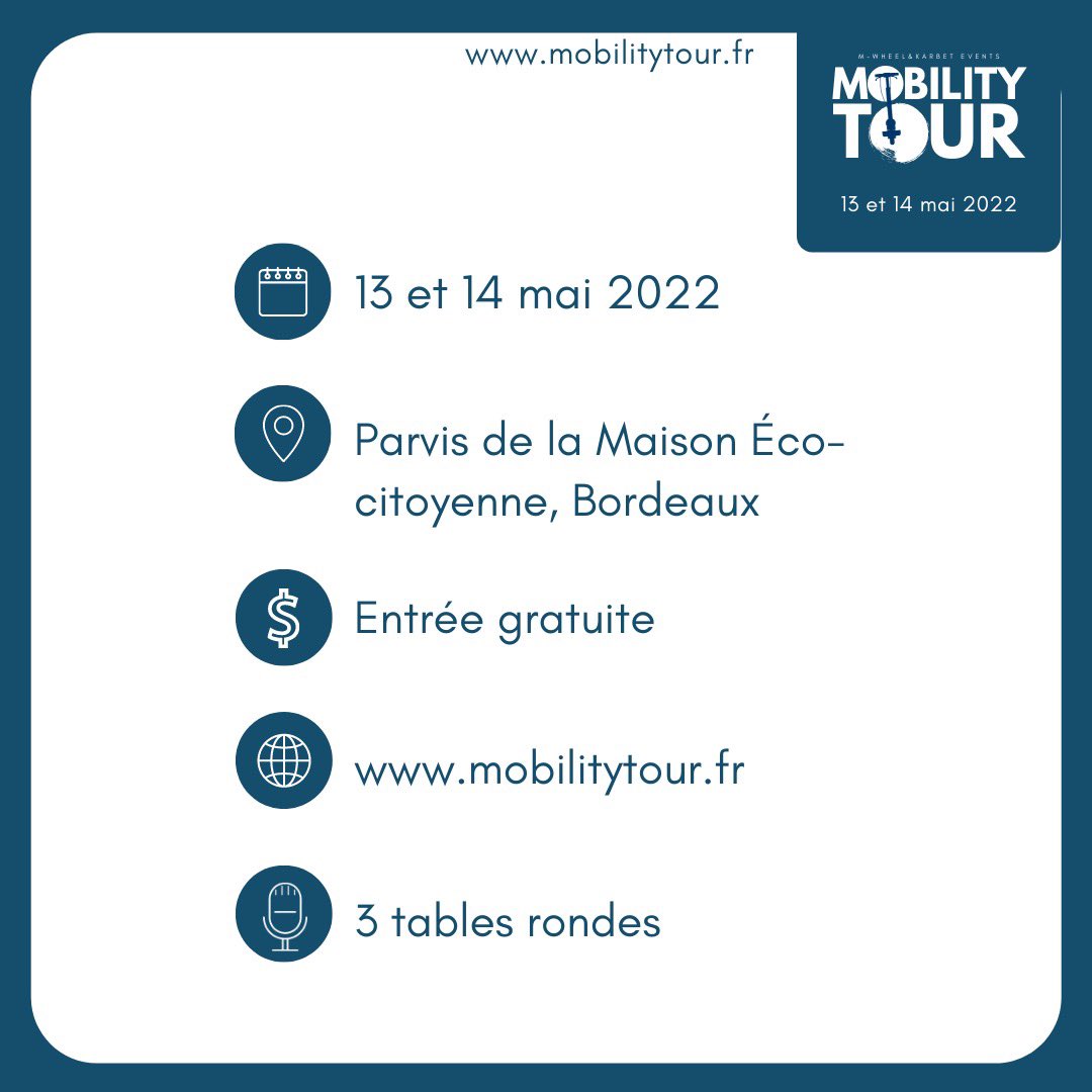 J-1 avant le Mobility Tour ! 🎉
Retrouvez toutes les informations essentielles pour demain.
Nous vous attendons nombreux !

#mobilitytour #ecoresponsables #trottinette #VR #tablesrondes #Mobiliteresponsable #micromobilite