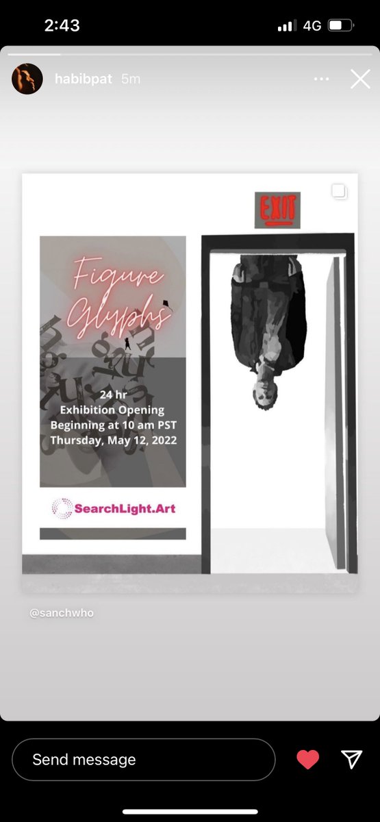 SearchNFTs's tweet photo. “FigureGlyphs” NFT Exhibit Opening Thursday May 12, 2022. Join us for the experience &amp; talk with the artist on Clubhouse with @SanchWho 
@4Kurious @JenJoyRoybal @JbrVisuals @JoKorot @PilarCote @rebeccarose @zcreativemedia #nftcommunity #NFTdrops 
https://t.co/G3VzXeVLMD https://t.co/nxClSgKem2