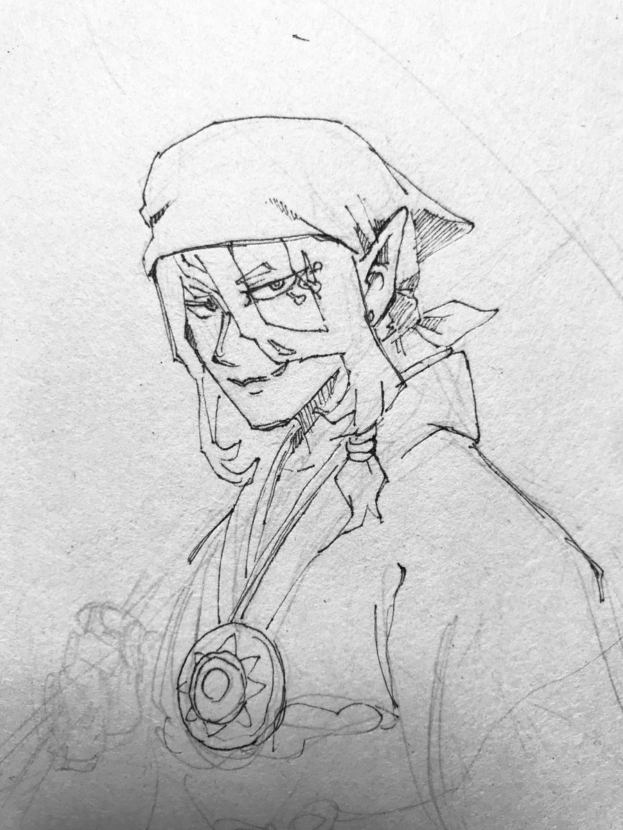 描くわよ!って思ったけど紙とペンの相性悪すぎて断念した薬売り 