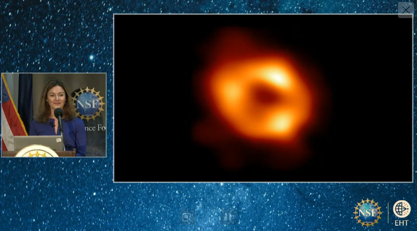 Bryson_M's tweet image. Looks like researchers at the Event Horizon Telescope have imaged Sagittarius A*, or the black hole at the centre of our galaxy