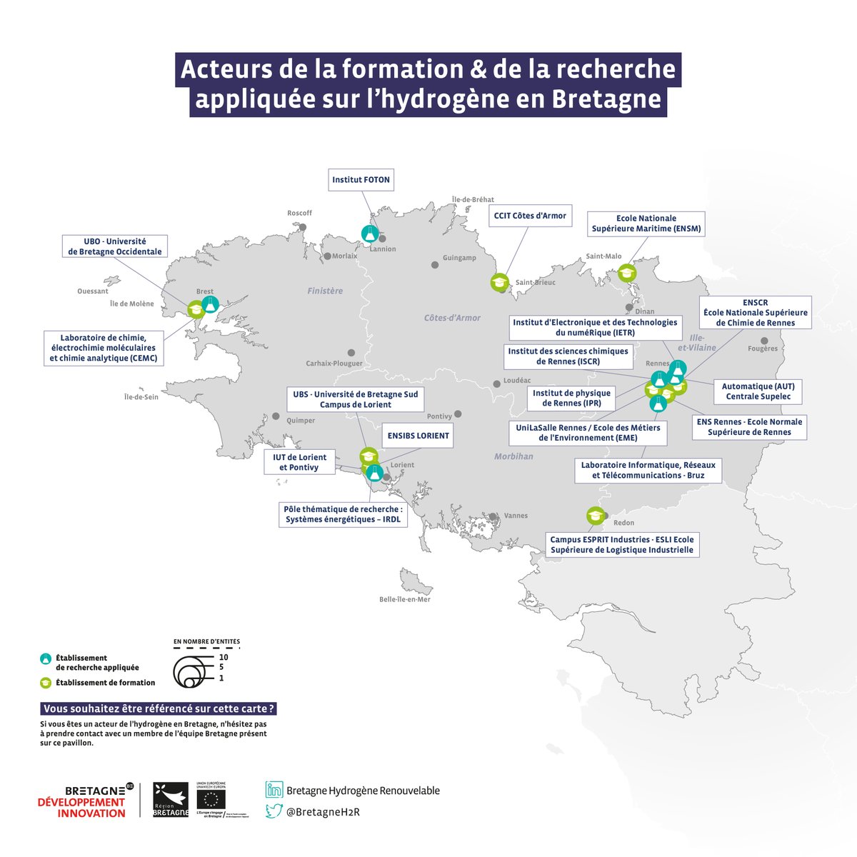 BretagneBDI's tweet photo. #Hyvolution2022 | Projets, acteurs, centres de formation et de recherche... venez découvrir les cartes de l'#hydrogène sur le stand #Bretagne G22 !

▶️Pour explorer les cartes interactives : https://t.co/L6vuooMma1

@regionbretagne @Philipdesrobert @ElodieBoileux @AlainTerpant https://t.co/Ldkikr9KKm