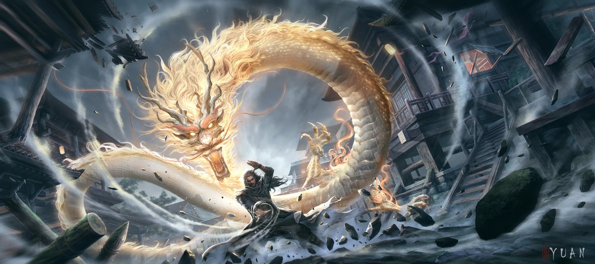 #ART #illustration  降龙十八掌