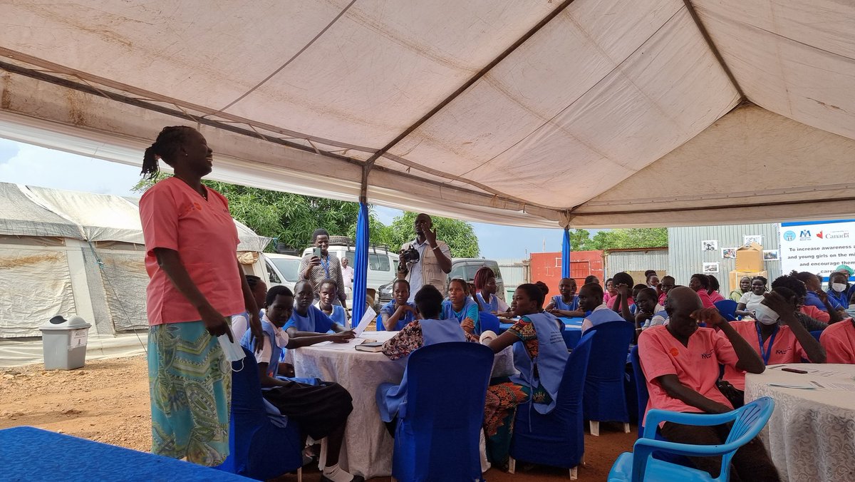 OlajideDemola's tweet photo. Humbling to listen to colleagues who have been providing midwifery and nursing services to IDPs for about a decade; they are proud of #zeromaternaldeaths and 100% #facilitydelivery in the last 3 years in the camp they serve! #TheMarchContinues #Musharaka4Tanmiya @UNFPASouthSudan https://t.co/iI6GJTI3lv