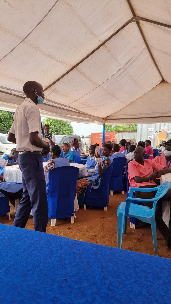 OlajideDemola's tweet photo. Humbling to listen to colleagues who have been providing midwifery and nursing services to IDPs for about a decade; they are proud of #zeromaternaldeaths and 100% #facilitydelivery in the last 3 years in the camp they serve! #TheMarchContinues #Musharaka4Tanmiya @UNFPASouthSudan https://t.co/iI6GJTI3lv