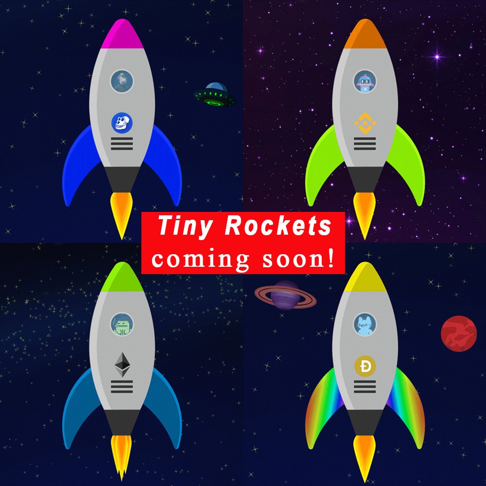 TeamTinyRockets's tweet photo. 🚨Launch coming soon🚨
Get your cute Tiny Rocket🚀
✅Ethereum blockchain
✅ERC-721A
✅ONLY 0.01 ETH
🔥More infos coming soon🚀
#NFT #NFTcollections #NFTCommuntiy #OpenSeaNFT #NFTdrop #NFTartwork #ERC721 #ETH #NFTs #TinyRockets https://t.co/kdmVORlJyj