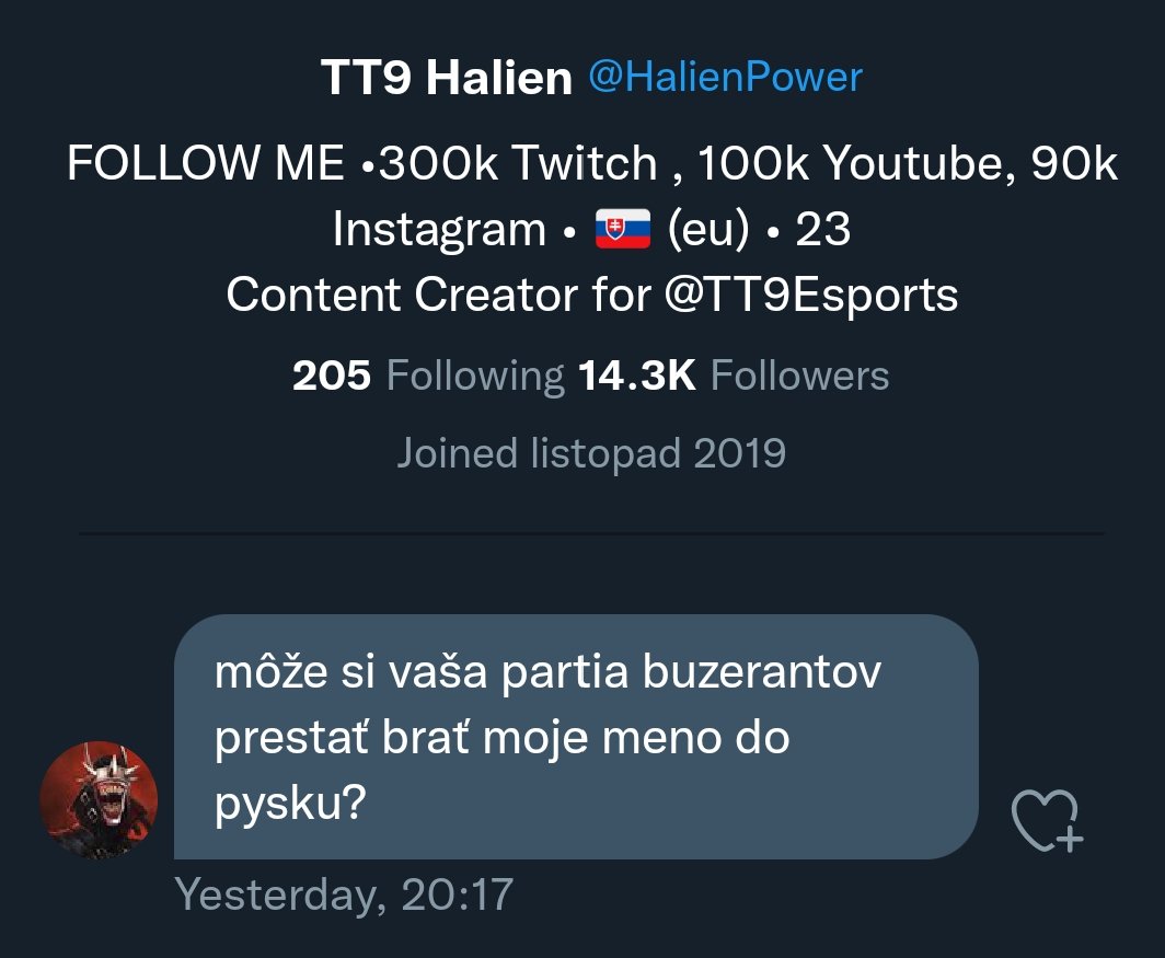 WAIVERSEU's tweet photo. Co máš proti buzerantum? @HalienPower https://t.co/qLHSz7dIYh