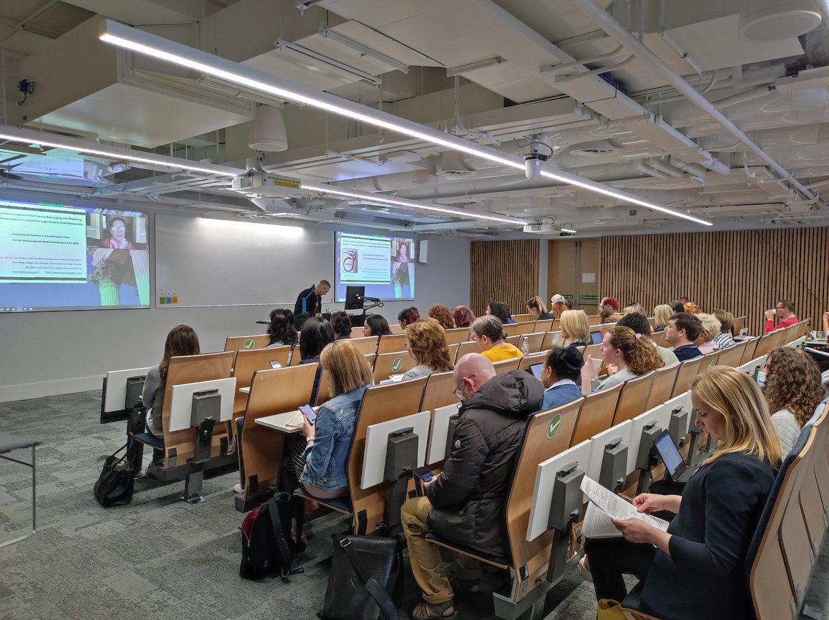 Our last Keynote speaker of the day Prof. Alison Cook-Sather is sharing reflections and learnings of  post-pandemic inspired innovations in staff-students partnerships. #UCLchangeMakers <a href="/CANagogy/">Change Agent Network</a> #CANconference22