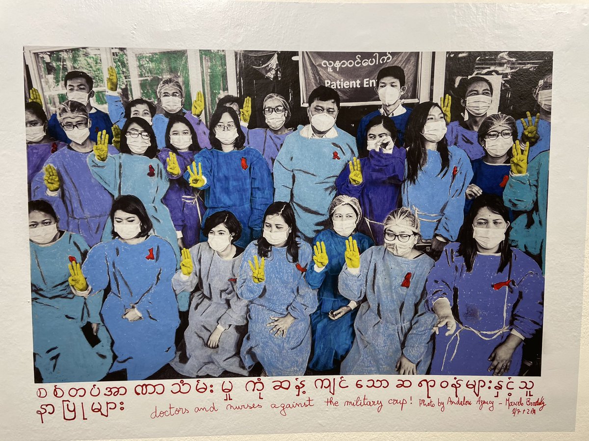 Stand for Democracy in #Myanmar, part of the great exhibition by Marcelo Brodsky that was recently on display in #Bangkok. Time for <a href="/ASEAN/">ASEAN</a> to stop playing games, time for <a href="/WhiteHouse/">The White House</a> to get off the ‘ASEAN centrality’ sidelines!#WhatsHappeninglnMyanmar