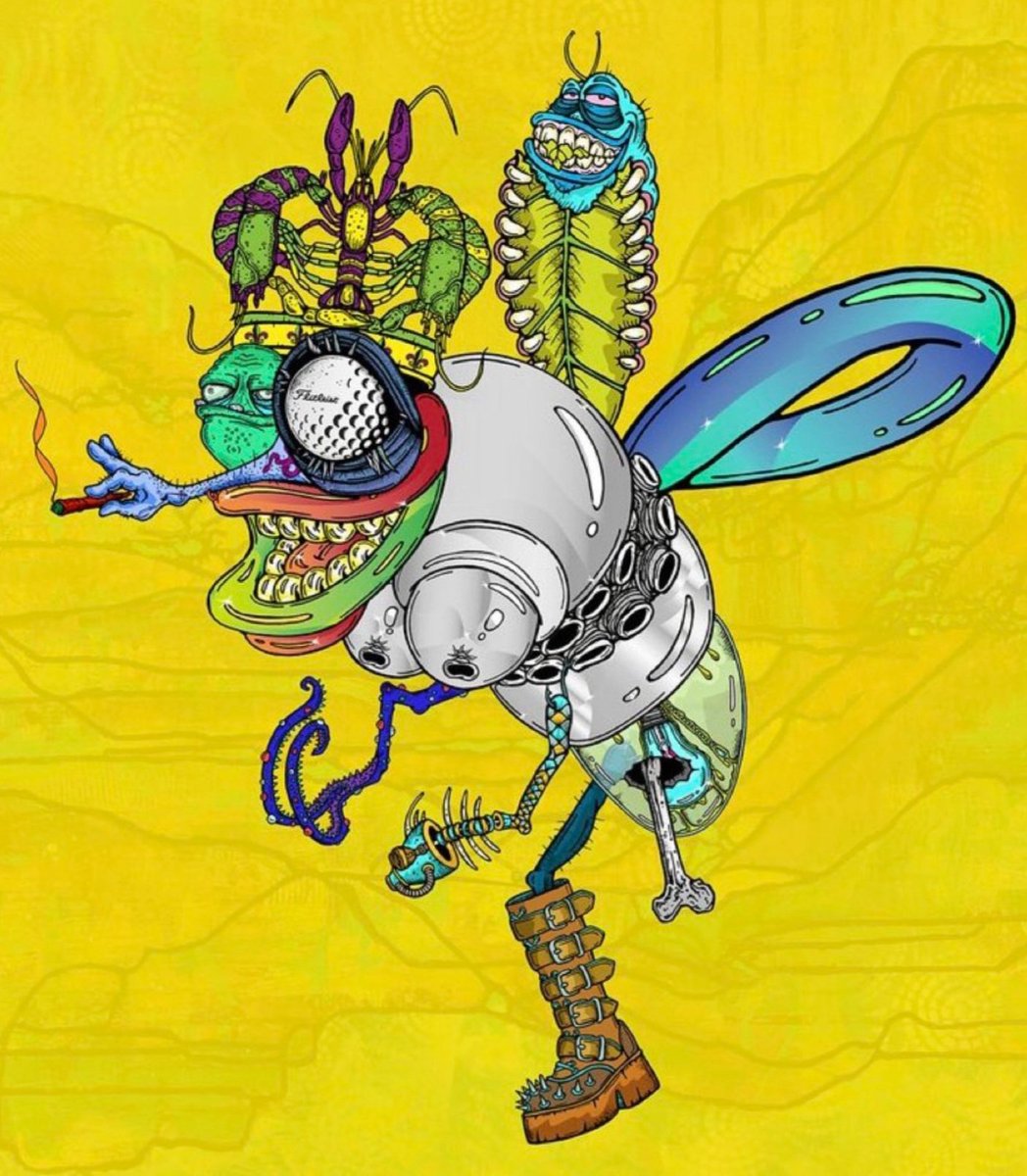 Phly_Dad's tweet photo. GM👋#NFTCommunity ✌ #NFTProject 👉@funky_flies are just 🚨5 days(MAY 17)away from releasing #NFTs 🔥#mutant #flies 🤪#zzz 👀The #nftart by @gruntleddesign &amp; @gicevt is one of a kind🤙Grab a #FFspraycan or #flytrap with an OG #FUNKYFLY for a gas only mint🥳 #LFG #flyonfly #FlyFam https://t.co/o53kJNyzb4