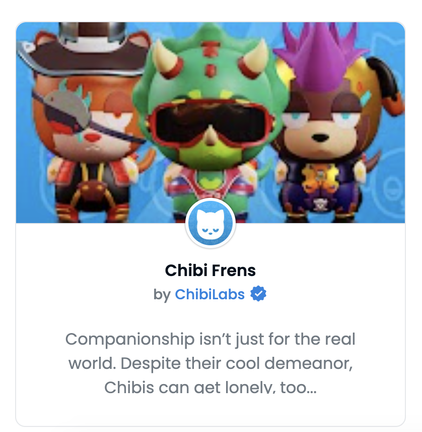 ChibiLabs's tweet photo. That morning feeling when you wake up and @opensea has finally verified all of your collections ☑️

👉 https://t.co/r6c0ddlqEe https://t.co/VFtIQsbzow