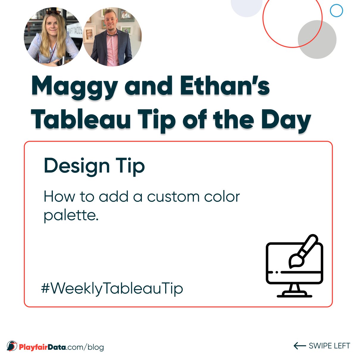 thedataveteran's tweet photo. Another installment of Maggy and I's #WeeklyTableauTips! This week we are focusing on adding a custom color palette into #Tableau. https://t.co/B9125OSkkR