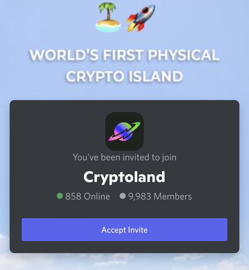 jonthebontwit's tweet photo. In other news the #cryptoland discord finally went under 10k total users! Congrats @cryptoland! https://t.co/vLudy4Hm4z