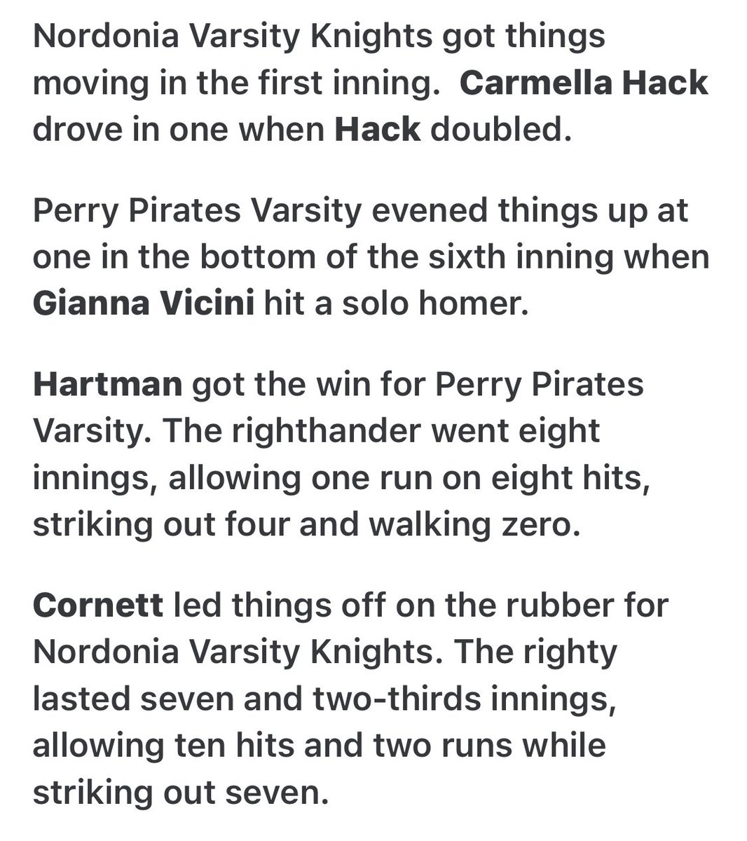 perryhssoftball's tweet photo. Tharp’s Walk-off picture perfect! https://t.co/BbdUM2erIs