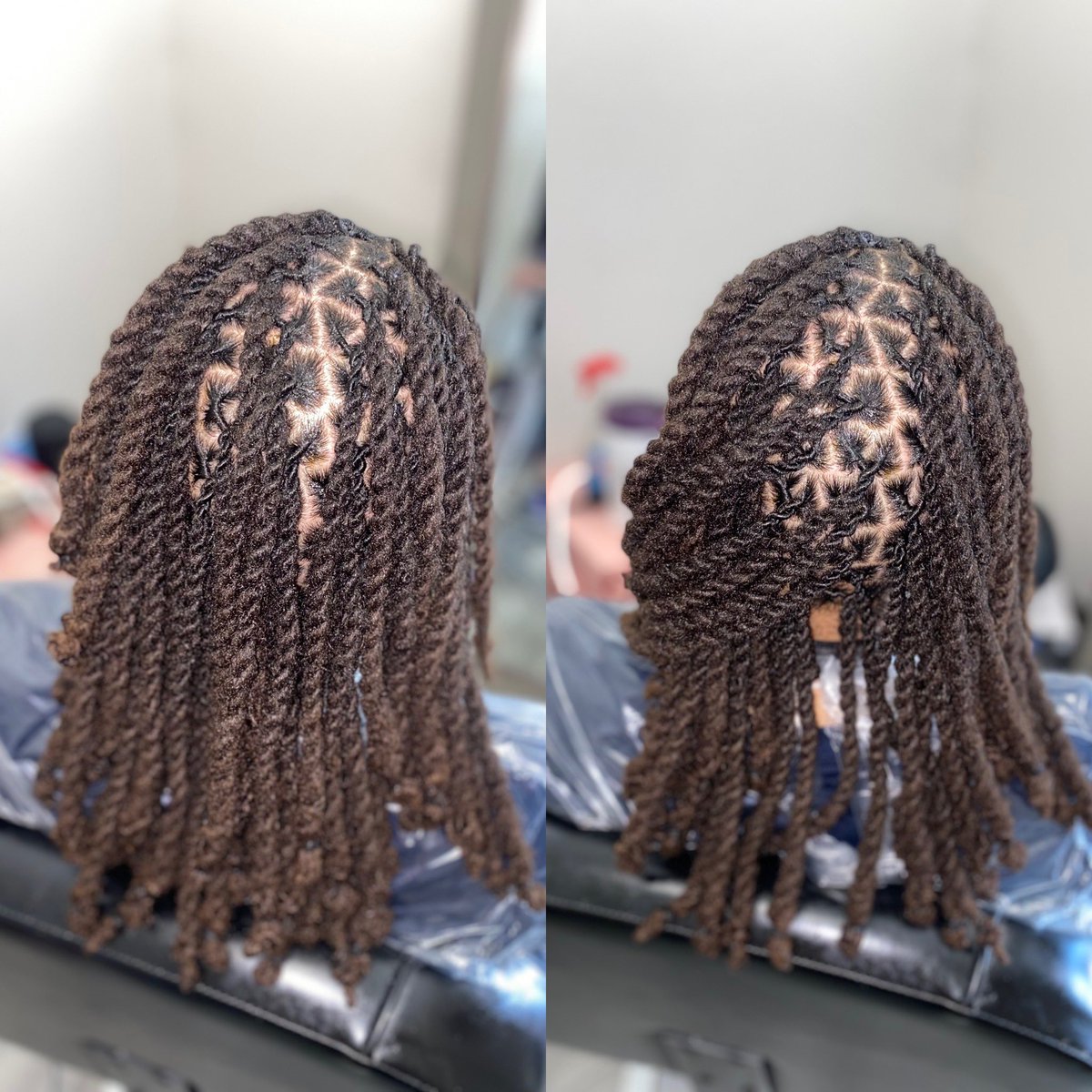 LalatheCosmo's tweet photo. Two strand twist using @AllBalmFam hemp ๐ oils to seal moisture and promote hair growth. #locs #twostrand #dallas #dallashair #dallaslocs #dreads #stylist #texas #texashair #carrollton #oils #hemp #hairgrowth #dfw #linkinbio https://t.co/4L9gqpyLJa