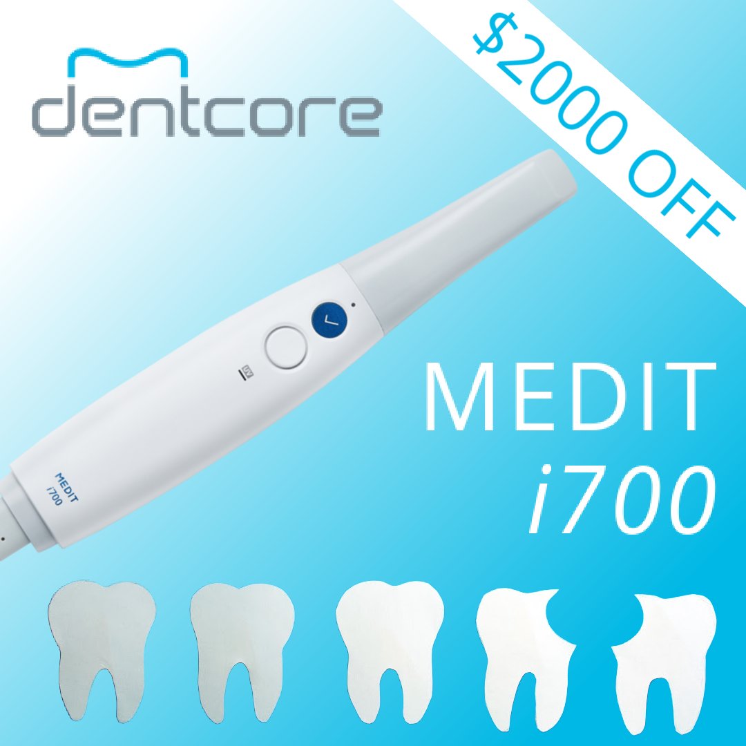 Dentcore1's tweet photo. As a thank you to current Medit i500 users, we are providing $2000 off a brand new i700 scanner. To find out more, contact our team at (844) 292-8023. 

Offer valid until 12/31/22. This is NOT a trade-up deal.

#DentCore #DentalMedicalSupplies #DigitalDentistry #OralScanner https://t.co/lf9DcrYwWD