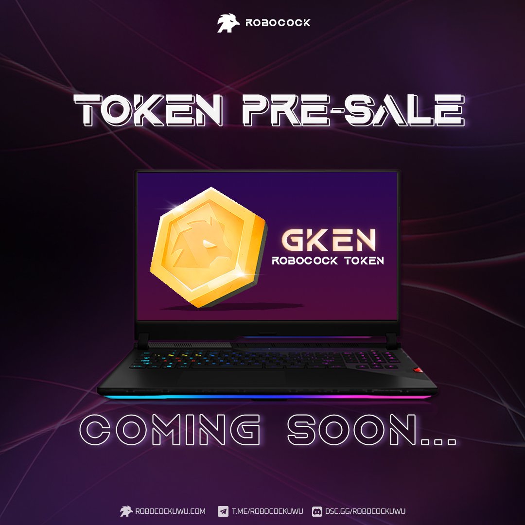 RobocockUWU's tweet photo. Are you ready???! ๐จ๐
๐ฅ๐ฅ GKEN TOKEN PRE-SALE ๐ฅ๐ฅ
is coming REAL SOON!!! ๐ค๐ค
๐ข Watch out for further updates!
โ๏ธ Follow us in our social media:
https://t.co/1MKNCFWAxN
#RobocockUWU #letscockinggo #maythebestcockwin #PlayToEarn #PlayAndEarn #P2E #PVP #NFTs #nftgames https://t.co/FAy74XeyNQ