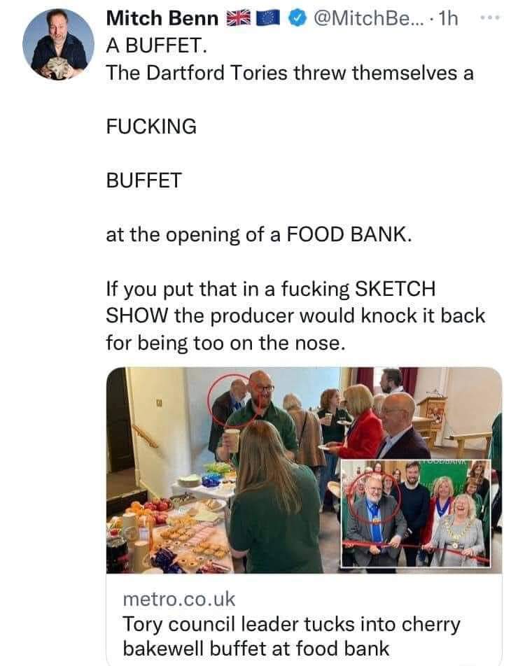 NeedMyKeys's tweet photo. You still think it's ok to #votetory ? AV a day off mate.... Scum vile scum 

Piss off if you 
#VoteBlueToSaveDemocracy #VoteBlueIn2022 

Real people #VoteThemOut #VoteThemAllOut2022 #VoteTheToryCriminalsOut https://t.co/YlWC6Isvj4