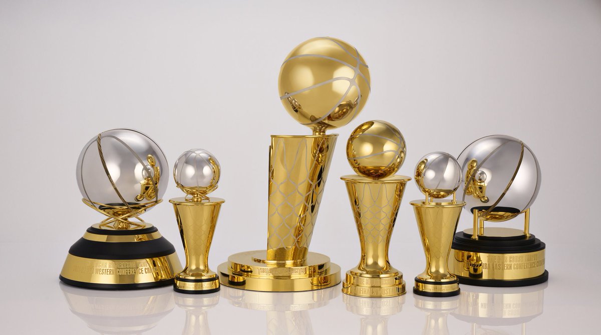 TheDunkCentral's tweet photo. New trophies for the NBA 

Thoughts? https://t.co/FckWBfeAEv