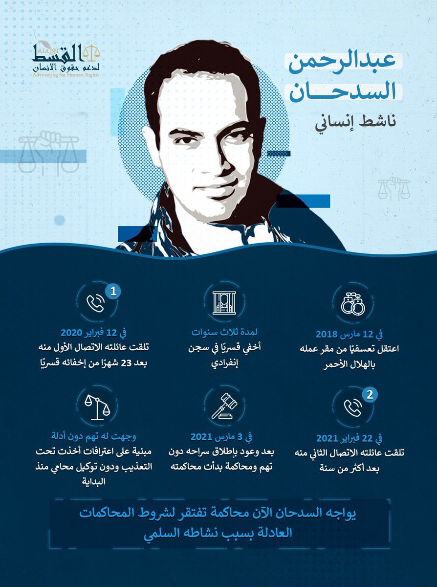 Magical_saso's tweet photo. هل سيجرؤ قاضي النظام أن يحكم بالسجن 20 سنة على عبدالرحمن السدحان في حضور أفراد الشعب وصحافته؟
#المحاكمات_العلنية_مطلب https://t.co/QeZaUcq6I0