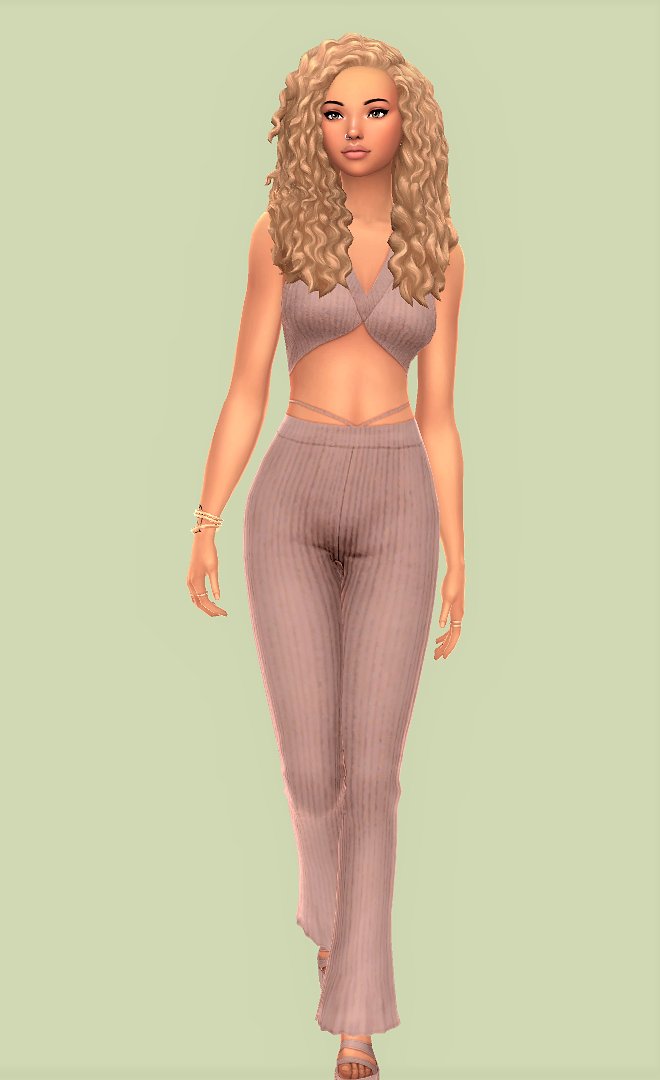 SimsByFairy's tweet photo. Yesterday I found a CC creator I didn't know about and I absolutely love her work. 😍Hair, outfits, and jewelry from @arethabeezus #thesims4 #ShowUsYourSims https://t.co/pKCwDyBZwH