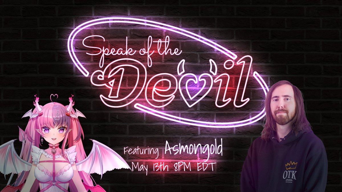 ironmouse's tweet photo. Bros its happening. This Friday on Speak of the Devil we have #1 cat girl lover @Asmongold . Who knows what we will talk about... come watch me be cringe and spill my spaghetti Friday at 8 PM EST. If you have any questions you want to ask him feel free :
https://t.co/M2OQ1GTGvf https://t.co/DGpCbHbuPg