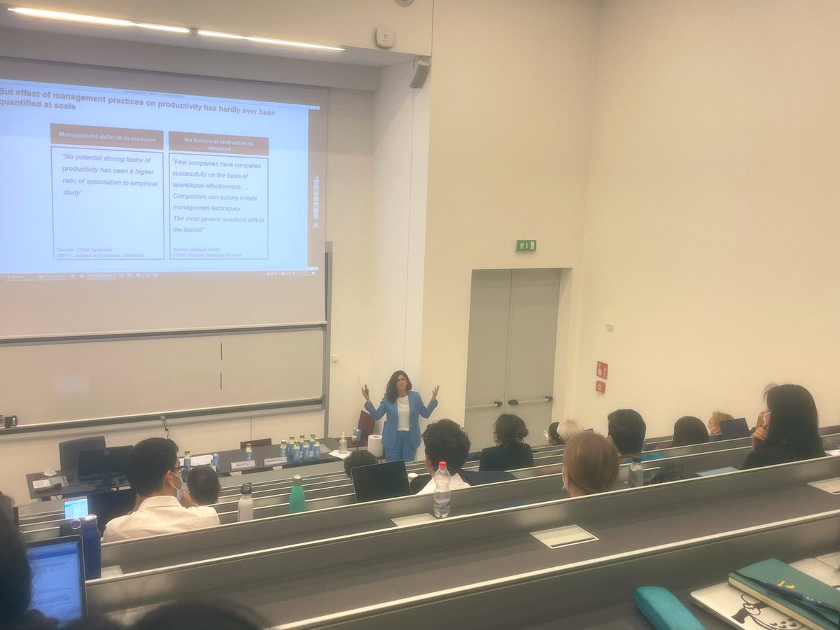 Giada Di Stefano (@giada_distefano) on Twitter photo <a href="/raffasadun/">Raffaella Sadun</a> on stage talking about managerial practices and the massive effort at data collection the research team has been exerting over the years <a href="/raffasadun/">Raffaella Sadun</a> on stage talking about managerial practices and the massive effort at data collection the research team has been exerting over the years