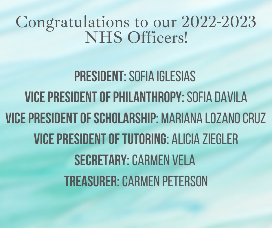 Big congrats to our new officers!