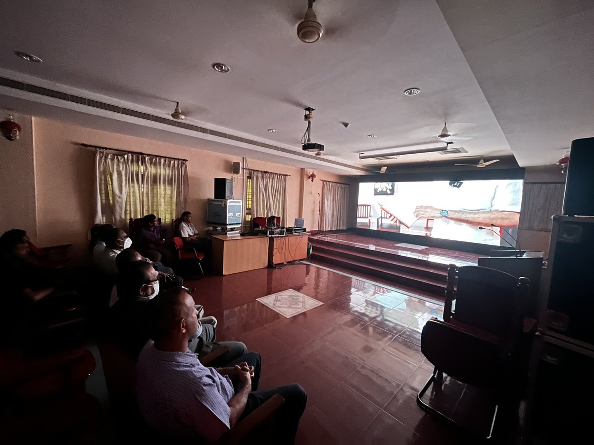 NewMngPort's tweet photo. As part of #AzadiKaAmritMahotsav today screening of documentary movie on the life of “Rani Abbakka” an unsung hero of Mangalore &amp; Coastal Karnataka and the first Queen of Ullal who fought the Portuguese, was organised for the Port employees. @shipmin_india @Indportsassn https://t.co/JNyyFZQj86