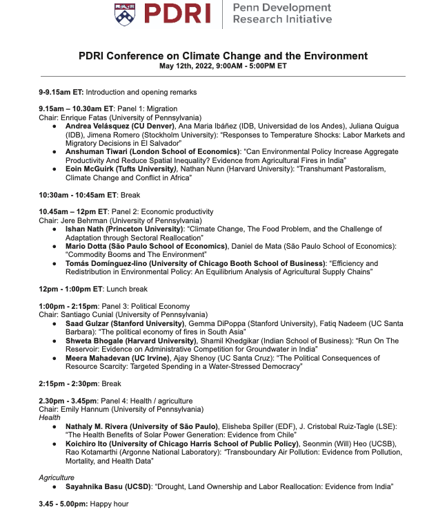pdri_devlab's tweet photo. We are kicking off the PDRI climate conference with a session on migration, featuring fascinating talks by @a_velasquezg, @_AnshumanTiwari, and @eoinmcguirk

Register and join anytime!  

https://t.co/KuIN9SA5ZS https://t.co/yfrgWiTRAs