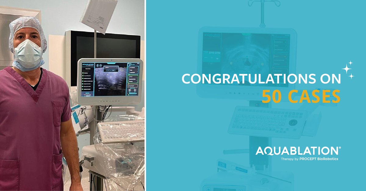 Congratulations to Dr. Nordine Amara for completing 50 #AquablationTherapy cases in #France! If you are experiencing #BPH symptoms, find a urologist near you: bit.ly/38hW8E2 #MensHealth #prostate