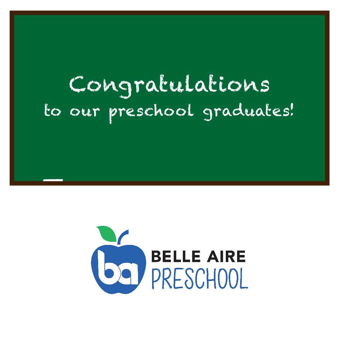 BelleAireBC's tweet photo. Sending a big congratulations to our Belle Aire Preschool graduates as they graduate tonight! 
Thank you teachers and families for a great year! #belleairebaptistchurch #murfreesborochurch #lovelikejesus #belleairepreschool #preschoolgraduation https://t.co/EiQ9uEllKL